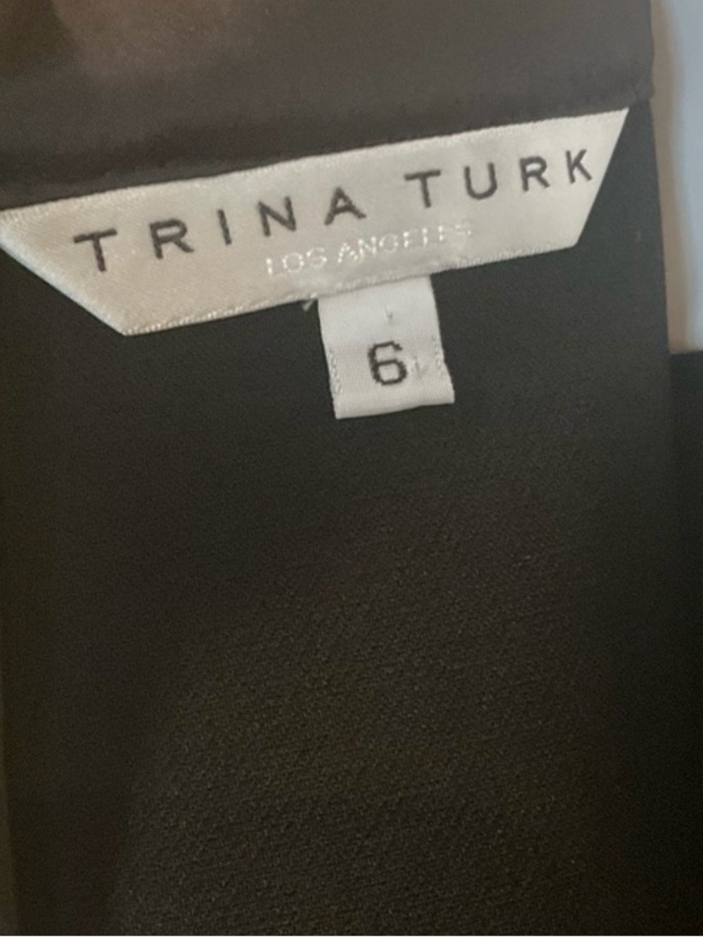 Trina Turk Black Sleeveless Ruffle Front Mini Dress - Size: 6 - Picture 2 of 10